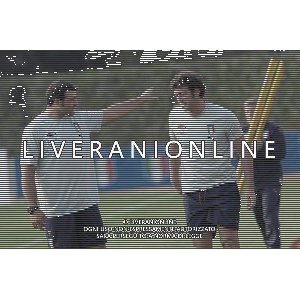 Raduno Nazionale Italiana di Calcio - Allenamento Coverciano(FI) - 08.10.2008 Nella Foto:PERUZZI E FERRARA /Ph.Vitez-Ag. Aldo Liverani