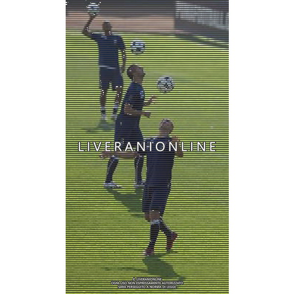 Raduno Nazionale Italiana di Calcio - Allenamento Coverciano(FI) - 08.10.2008 Nella Foto:CANNAVARO-GAMBERINI-SANTACROCE /Ph.Vitez-Ag. Aldo Liverani