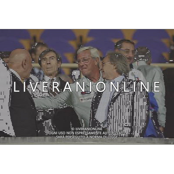 FIRENZE, 08 OTTOBRE 2OO8 AMICHEVOLE \'TUTTI PER STEFANO BORGONOVO\' FIORENTINA MILAN NELLA FOTO: MARCELLO LIPPI, GALLIANI DELLA VALLE FOTO AG. A. LIVERANI SAS 