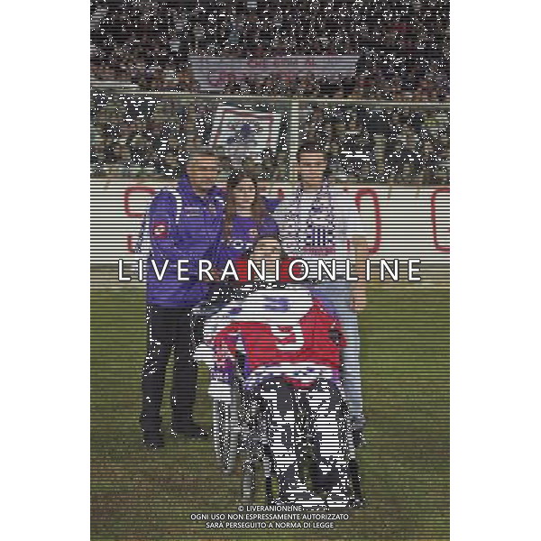 FIRENZE, 08 OTTOBRE 2OO8 AMICHEVOLE \'TUTTI PER STEFANO BORGONOVO\' FIORENTINA MILAN NELLA FOTO: STEFANO BORGONOVO CON ROBERTO BAGGIO E I FIGLI MAGGIORI FOTO AG. A. LIVERANI SAS