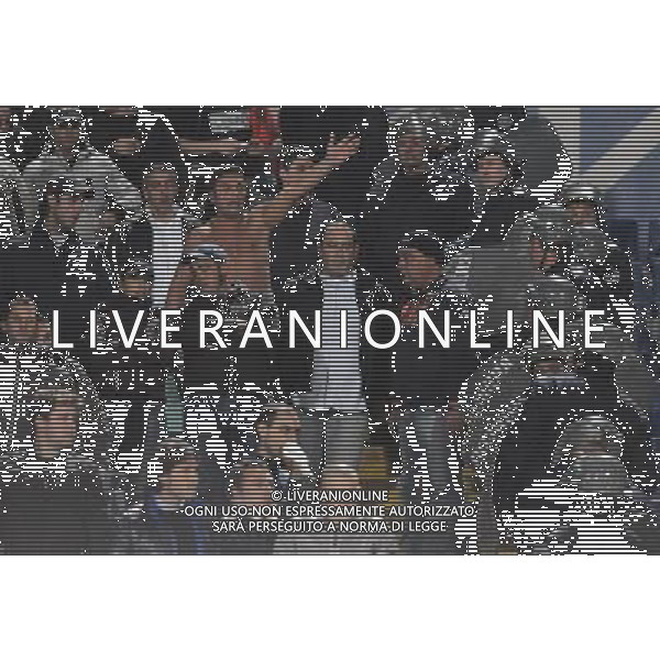 Qualificazioni ai Mondiali Sud Africa 2010 Gruppo 8 Sofia - 11.10.2008 Bulgaria-Italia Nella Foto:TIFOSI ITALIANI PROTESTANO PERCHE\' HANNO RUBATO GLI STRISCIONI /Ph.Vitez-Ag. Aldo Liverani