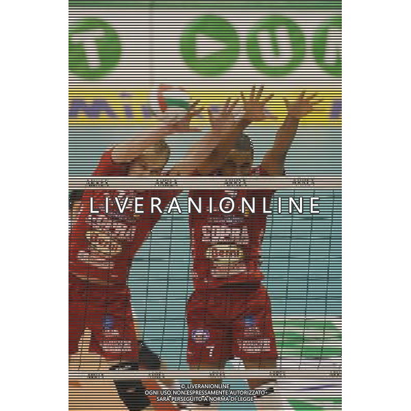 TREVISO 13-10-08 SISLEY TREVISO-COPRA NORDMECCANICA PIACENZA NELLA FOTO: MURO DI BJELICA NOVICA E LEONEL MARSHALL FOTO PAOLA GARBUIO/AG.ALDO LIVERANI