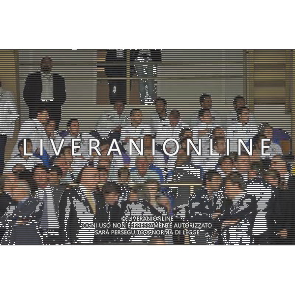 FIRENZE, 08 OTTOBRE 2OO8 AMICHEVOLE \'TUTTI PER STEFANO BORGONOVO\' FIORENTINA MILAN NELLA FOTO: MARCELLO LIPPI CON LA NAZIONALE ITALIANA IN TRIBUNA FOTO AG. A. LIVERANI SAS