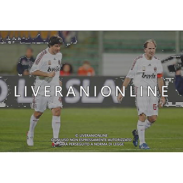 FIRENZE, 08 OTTOBRE 2OO8 AMICHEVOLE \'TUTTI PER STEFANO BORGONOVO\' FIORENTINA MILAN NELLA FOTO: DEMETRIO ALBERTINI E FRANCO BARESI FOTO AG. A. LIVERANI SAS