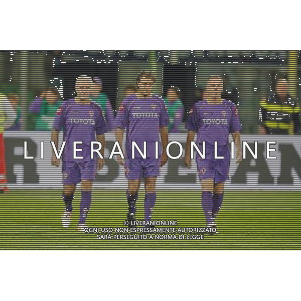 FIRENZE, 08 OTTOBRE 2OO8 AMICHEVOLE \'TUTTI PER STEFANO BORGONOVO\' FIORENTINA MILAN NELLA FOTO: ROBERTO PRUZZO E STEFANO PIOLI FOTO AG. A. LIVERANI SAS