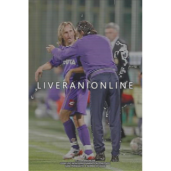 FIRENZE, 08 OTTOBRE 2OO8 AMICHEVOLE \'TUTTI PER STEFANO BORGONOVO\' FIORENTINA MILAN NELLA FOTO: MARCO NAPPI E PRANDELLI CESARE FOTO AG. A. LIVERANI SAS