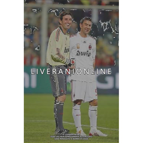 FIRENZE, 08 OTTOBRE 2OO8 AMICHEVOLE \'TUTTI PER STEFANO BORGONOVO\' FIORENTINA MILAN NELLA FOTO: GIOVANNI GALLI E ALESSANDRO COSTACURTA FOTO AG. A. LIVERANI SAS