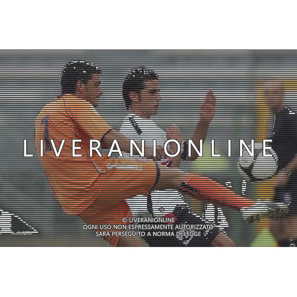 Pistoia ,05/10/2008 Pistoiese _ Foggia LEGA PRO 2008_2009 demetrio cutrupi ,pistoiese, e luigi pezzella, foggia foto Gabriele Maltinti / Aldo Liverani