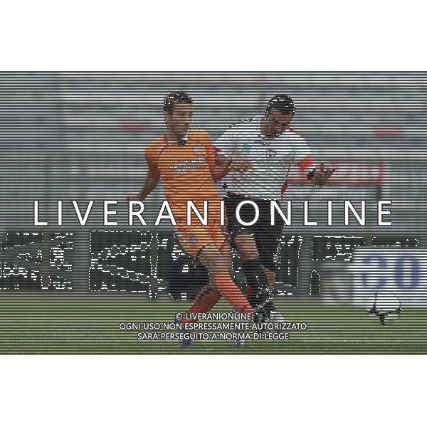 Pistoia ,05/10/2008 Pistoiese _ Foggia LEGA PRO 2008_2009 tommaso bellazzini ,pistoiese , e gianluca zanetti, foggia foto Gabriele Maltinti / Aldo Liverani