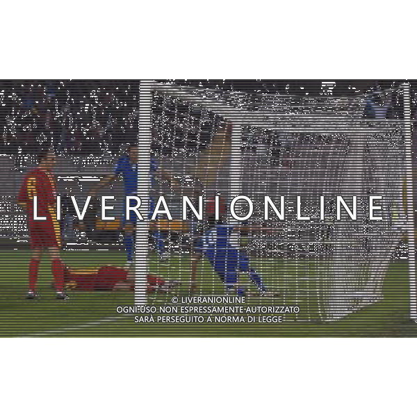 Qualificazioni ai Mondiali Sud Africa 2010 Gruppo 8 Lecce - 15.10.2008 Italia-Montenegro Nella Foto: IL GOL DI ALBERTO AQUILANI DEL 1-0 /Ph.Vitez-Ag. Aldo Liverani