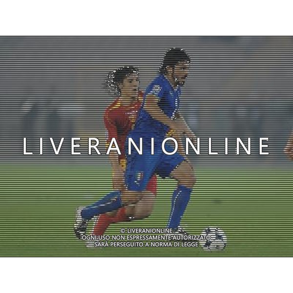 Qualificazioni ai Mondiali Sud Africa 2010 Gruppo 8 Lecce - 15.10.2008 Italia-Montenegro Nella Foto: GENNARO GATTUSO-JOVETIC /Ph.Vitez-Ag. Aldo Liverani