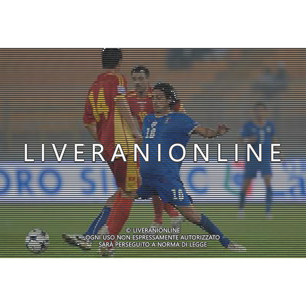 Qualificazioni ai Mondiali Sud Africa 2010 Gruppo 8 Lecce - 15.10.2008 Italia-Montenegro Nella Foto:AQUILANI /Ph.Vitez-Ag. Aldo Liverani