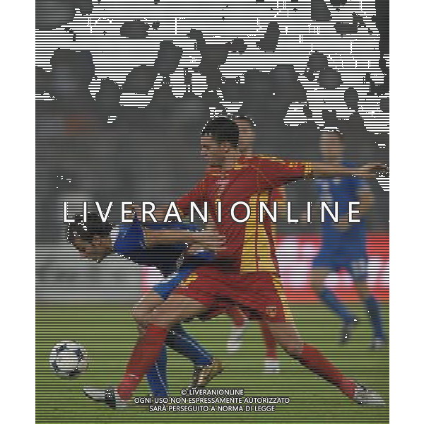 Qualificazioni ai Mondiali Sud Africa 2010 Gruppo 8 Lecce - 15.10.2008 Italia-Montenegro Nella Foto:GILARDINO ALBERTO-JOVANOVIC /Ph.Vitez-Ag. Aldo Liverani