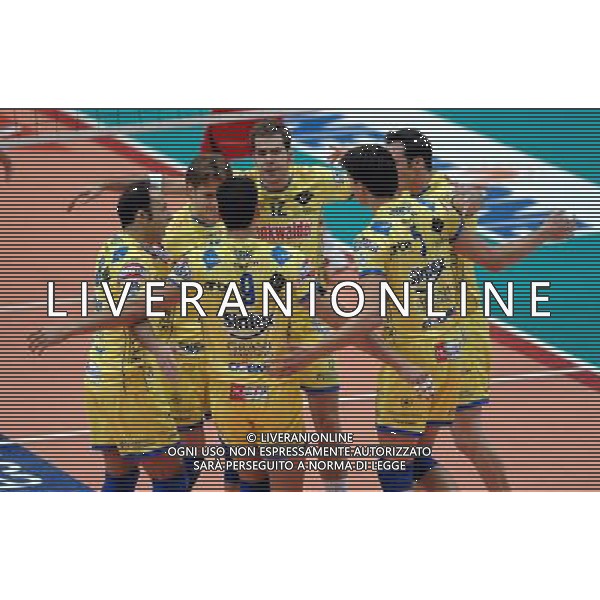 Lega Volley Serie A1 TIM 2008/2009 4°Giornata Modena - 18.10.2008 Trenkwalder Modena-Sisley Treviso Nella Foto:TRENKWALDER MODENA /Ph.Vitez-Ag. Aldo Liverani