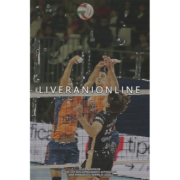 PADOVA 19/10/2008 CAMPIONATO ITALIANO PALLAVOLO MASCHILE SERIE A1 TIM 2008/09 ANTOVENETA PADOVA/MONTICHIARI NELLA FOTO:MURO DI SALA ANDREA E GAVOTTO MAURO FOTO PAOLA GARBUIO/AG.ALDO LIVERANI