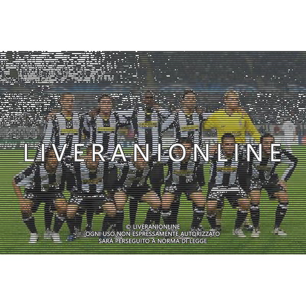  21-10-2008 Torino Sport-Calcio Juventus Real Madrid Champions League 2008/2009 Nella foto: Formazione Juventus: Chiellini.Grygera,Sissoko,Legrottaglie,Manninger/Amauri,Marchisio,Nedved,Del Piero,Marchionni,Molinaro ph.falzone/ag ALDO LIVERANI SAS
