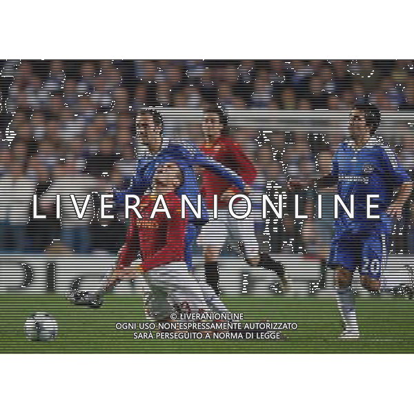 Ricardo Carvalho of Chelsea tackles Matteo Brighi of AS Roma that goes down drammatically , Chelsea Vs A.S. Roma, UEFA Champions League Group A, Matchday 3 ,Stamford Bridge ,London, Date 22/10/2008 Picture by Marc Atkins©IPS Photo Agency/Ag. Aldo Liverani Sas - ITALY ONLY -