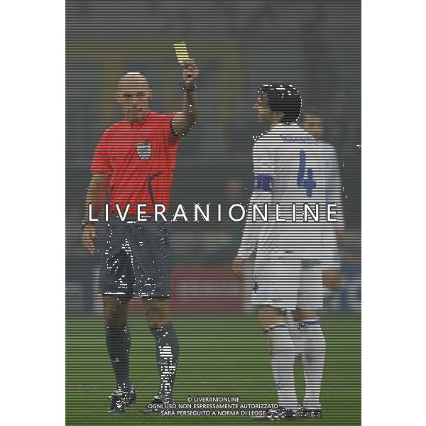 Inter - Anorthosis Champions League 22/10/2008 nella foto ammonizione katsavakis ph luzzani/Ag. Aldo Liverani Sas