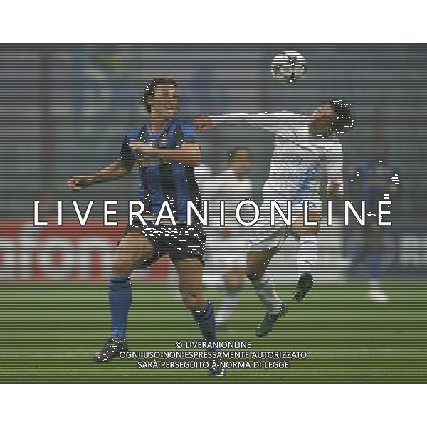 Milano 22-10-2008 Champions League 2008/09 inter-anorthosis famagusta fc 1:0 nella foto zlatan ibrahimovic e jeffrey leiwakabessy ph marco luzzani/ag aldo liverani s.a.s.