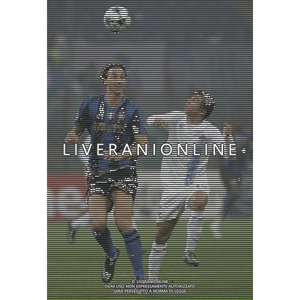 Milano 22-10-2008 Champions League 2008/09 inter-anorthosis famagusta fc 1:0 nella foto zlatan ibrahimovic e jeffrey leiwakabessy ph marco luzzani/ag aldo liverani s.a.s.