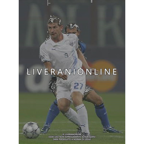 Milano 22-10-2008 Champions League 2008/09 inter-anorthosis famagusta fc 1:0 nella foto cedric bardon e dejan stankovic ph marco luzzani/ag aldo liverani s.a.s.