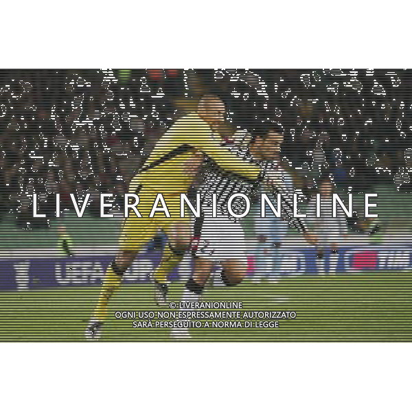 UDINESE-TOTTENHAM COPPA UEFA 23/10/2008 NELLA FOTO fallo del rigore su quagliarella FOTO PAOLA GARBUIO-AG ALDO LIVERANI