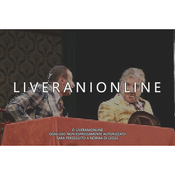 PRIMA DELLO SPETTACOLO TEATRALE:\' DI NUOVO BUONASERA\' CON GIGI PROIETTI AL TEATRO VENTAGLIO SMERALDO DI MILANO FOTO ANTONIO SORANO - AG. ALDO LIVERANI SAS
