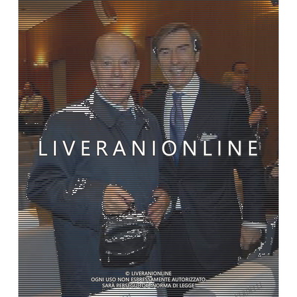 MILANO 27/10/2008 CORRIERE DELLA SERA SALA BUZZATI VIA BALZAN,3 TERZO PREMIO INTERNAZIONALE GIACINTO FACCHETTI NELLA FOTO LUIS SUAREZ E ARIEDO BRAIDA FOTO MARIO ROMANO/AG ALDO LIVERANI