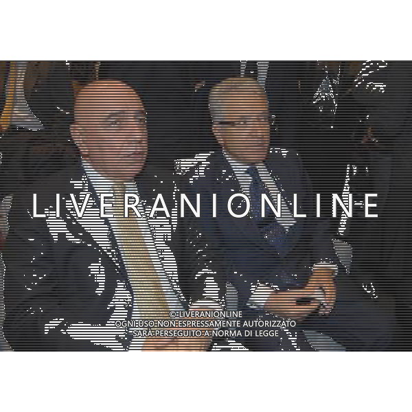 MILANO 27/10/2008 CORRIERE DELLA SERA SALA BUZZATI VIA BALZAN,3 TERZO PREMIO INTERNAZIONALE GIACINTO FACCHETTI NELLA FOTO ADRIANO GALLIANI ED ANTONIO MATARRESE FOTO MARIO ROMANO/AG ALDO LIVERANI