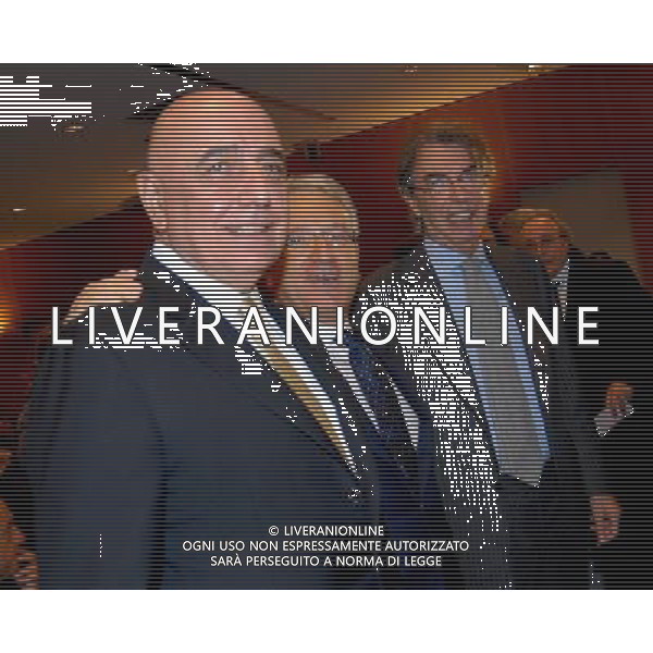 MILANO 27/10/2008 CORRIERE DELLA SERA SALA BUZZATI VIA BALZAN,3 TERZO PREMIO INTERNAZIONALE GIACINTO FACCHETTI NELLA FOTO ADRIANO GALLIANI, ANTONIO MATARRESE E MASSIMO MORATTI FOTO MARIO ROMANO/AG ALDO LIVERANI