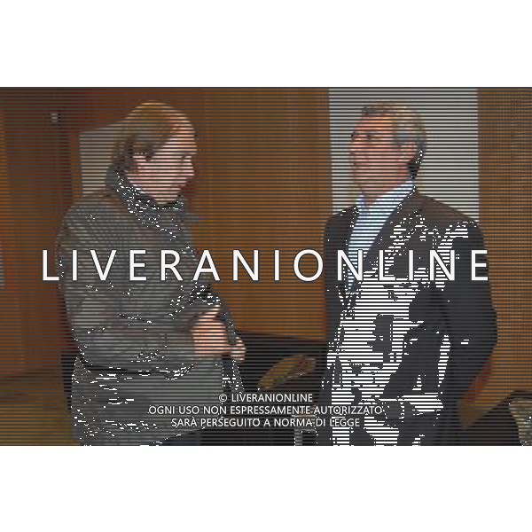 MILANO 27/10/2008 CORRIERE DELLA SERA SALA BUZZATI VIA BALZAN,3 TERZO PREMIO INTERNAZIONALE GIACINTO FACCHETTI NELLA FOTO CESARE MALDINI ED EVARISTO BECCALOSSI FOTO MARIO ROMANO/AG ALDO LIVERANI
