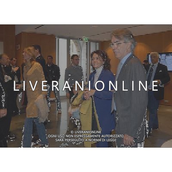 MILANO 27/10/2008 CORRIERE DELLA SERA SALA BUZZATI VIA BALZAN,3 TERZO PREMIO INTERNAZIONALE GIACINTO FACCHETTI NELLA FOTO MASSIMO MORATTI CON LA MOGLIE MILLY FOTO MARIO ROMANO/AG ALDO LIVERANI