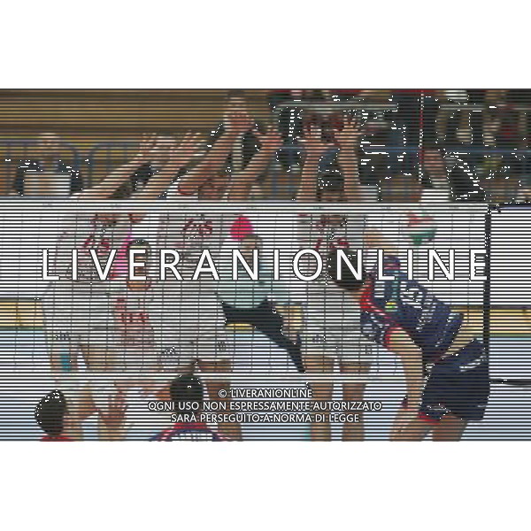 TRENTO 27/10/2008 VOLLEY ITAS DIATEC TRENTINO -LUBE BANCA MARCHE MACERATA NELLA FOTO:MURO DI NIKOLA GRBIC, COSIMO MARCO PISCOPO E MICHAL WINIARSKI FOTO PAOLA GARBUIO/AG.ALDO LIVERANI