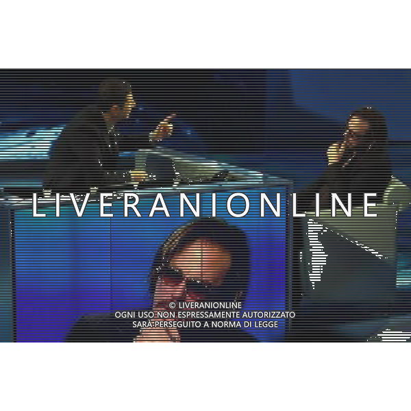 TRASMISSIONE \' CHE TEMPO CHE FA\' NELLA FOTO: MICKEY ROURKE E FABIO FAZIO FOTO ANTONIO SORANO - AG. ALDO LIVERANI SAS