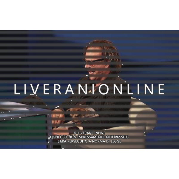 TRASMISSIONE \' CHE TEMPO CHE FA\' NELLA FOTO: MICKEY ROURKE CON IL SUO CANE FOTO ANTONIO SORANO - AG. ALDO LIVERANI SAS