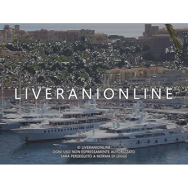 VEDUTA PANORAMICA DEL PORTO DEL PRINCIPATO DI MONACO IN COSTA AZZURRA - FRANCIA AGENZIA ALDO LIVERANI SAS