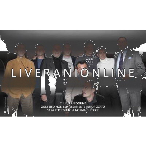 MILANO 3/11/2008 TEATRO MANZONI PRESENTAZIONE DELLO SPETTACOLO: -LA PAROLA AI GIURATI- NELLA FOTO ALESSANDRO GASSMAN CON GLI ALTRI ATTORI DELLA COMMEDIA FOTO MARIO ROMANO/AG ALDO LIVERANI