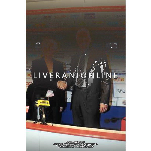 PRESENTAZIONE DI SINISA MIHAJLOVIC NUOVO ALLENATORE DEL BOLOGNA CALCIO 04/11/2008 NELLA FOTO CON LA PRESIDENTE CON FRANCESCA MENARINI FOTO SCHICCHI/AG. ALDO LIVERANI SAS