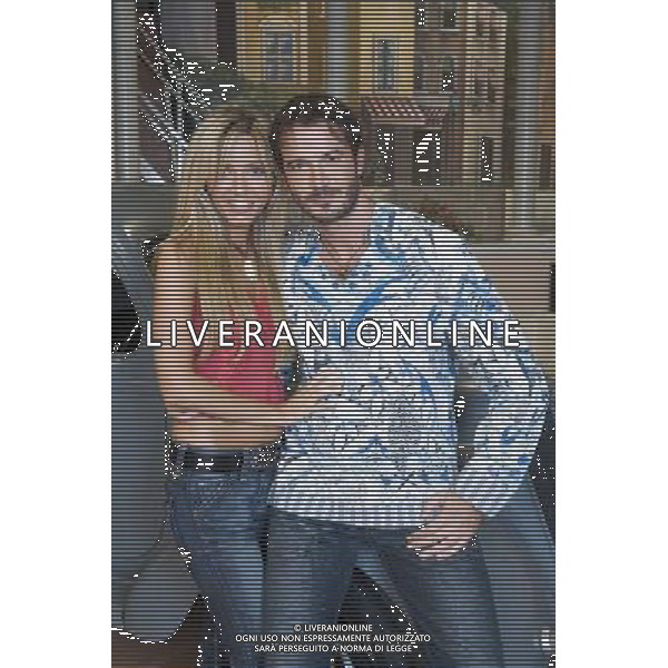 TRASMISSIONE TELEVISIVA \'PIAZZA GRANDE\' 2007 nella foto MONIA ANZINI E DANIELE ABBAFATI UFF STAMPA RAI-AG ALDO LIVERANI