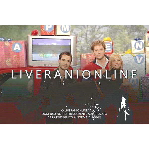 TRASMISSIONE TELEVISIVA \'PIAZZA GRANDE \' 2003 NELLA FOTO DANIELE ABBAFATI-STEFANIA ORLANDO-GIOVANNI CAPPELLI FILMCODX-AG ALDO LIVERANI