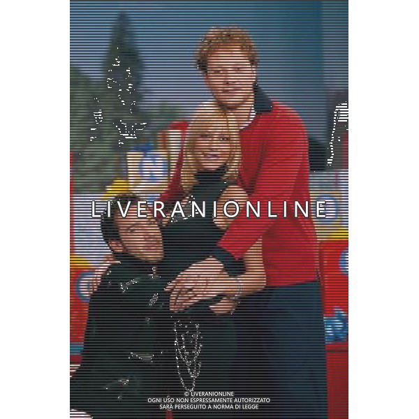TRASMISSIONE TELEVISIVA \'PIAZZA GRANDE \' 2003 NELLA FOTO DANIELE ABBAFATI-STEFANIA ORLANDO-GIOVANNI CAPPELLI FILMCODX-AG ALDO LIVERANI
