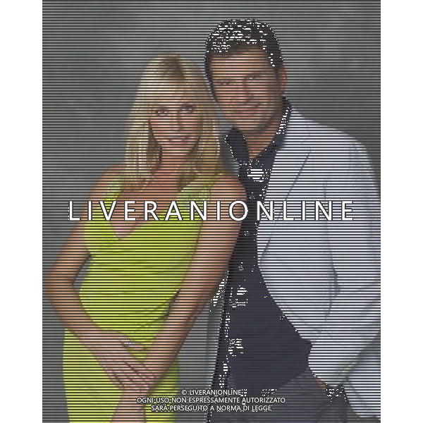 TRASMISSIONE TELEVISIVA \'PIAZZA GRANDE \' 2003 NELLA FOTO FABRIZIO FRIZZI-STEFANIA ORLANDO FILMCODX-AG ALDO LIVERANI