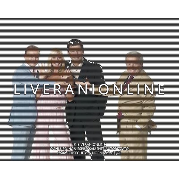 TRASMISSIONE TELEVISIVA \'PIAZZA GRANDE \' 2003 NELLA FOTO FABRIZIO FRIZZI-STEFANIA ORLANDO-ALFONSO SIGNORINI-MICHELE GUARDI\' FILMCODX-AG ALDO LIVERANI