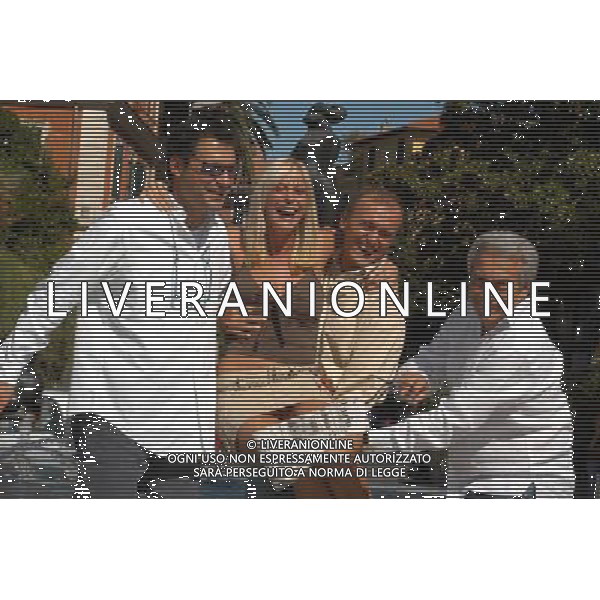 TRASMISSIONE TELEVISIVA \'PIAZZA GRANDE \' 2003 NELLA FOTO FABRIZIO FRIZZI-STEFANIA ORLANDO-ALFONSO SIGNORINI-MICHELE GUARDI\' FILMCODX-AG ALDO LIVERANI