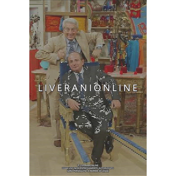 TRASMISSIONE TELEVISIVA\'PIAZZA GRANDE\' 2005 NELLA FOTO GIANCARLO MAGALLI E MICHELE GUARDI\' AG ALDO LIVERANI
