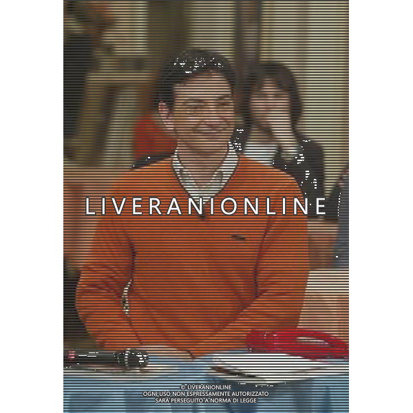 TRASMISSIONE TELEVISIVA\'PIAZZA GRANDE\' 2005 NELLA FOTO PAOLO FOX AG ALDO LIVERANI