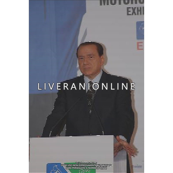 INAUGURAZIONE DI EICMA 2008 - 66ma FIERA DEL CICLO E MOTOCICLO FIERA RHO MILANO NELLA FOTO: SILVIO BERLUSCONI © ANTONIO SORANO - AG. ALDO LIVERANI SAS