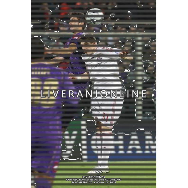 FIORENTINA - BAYERN MONACO 05 NOVEMBRE 2OO8 CHAMPIONS LEAGUE 2008/2009 NELLA FOTO: MIROSLAV KLOSE E ADRIAN MUTU FOTO AG. A. LIVERANI SAS