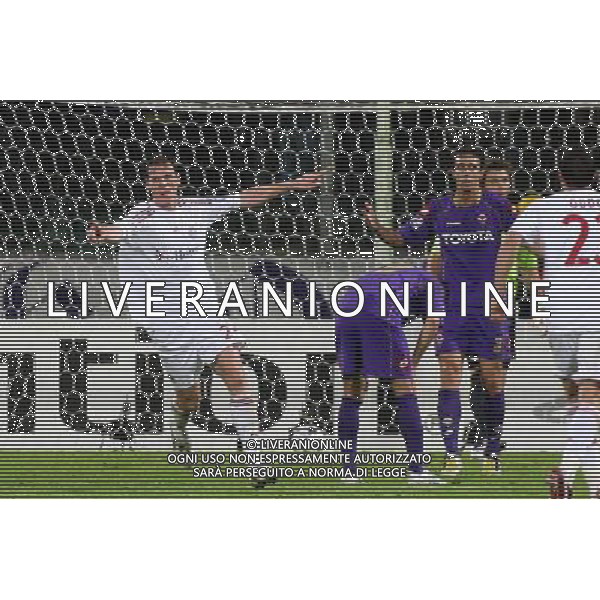 FIORENTINA - BAYERN MONACO 05 NOVEMBRE 2OO8 CHAMPIONS LEAGUE 2008/2009 NELLA FOTO: ESULTANZA DI TIM BOROWSKI DOPO IL SUO GOL DELL\'1-1 FOTO AG. A. LIVERANI SAS
