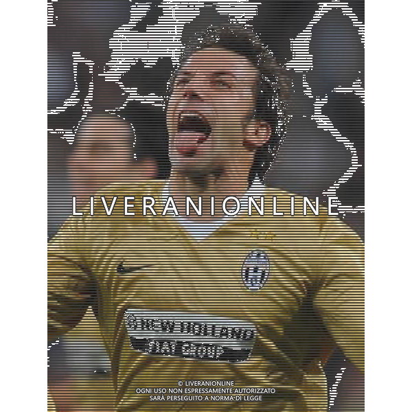 Champions League 2008/2009 Gruppo H Madrid - 05.11.2008 Real Madrid-Juventus Nella Foto: ESULTANZA DOPO IL SECONDO GOL DI ALESSANDRO DEL PIERO DEL 0-2 /Ph.Vitez-Ag. Aldo Liverani